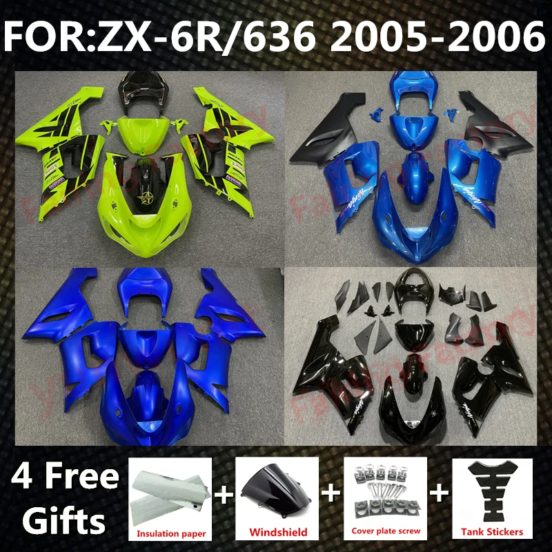 NEW ABS Motorcycle Injection mold Fairings Kit fit for Ninja ZX-6R 2005 2006 ZX6R zx 6r 636 05 06 bodywork full fairing kits
NEW ABS Motorcycle Injection mold Fairings Kit fit for Ninja ZX-6R 2005 2006 ZX6R zx 6r 636 05 06 bodywork full fairing kits
