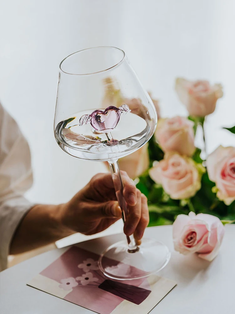 500ml Large Capacity Crystal Glass Cup Goblet Champagne Glass Pink Heart Red Wine Glass Mug Cocktail Glass Couple Glass Gift
500ml Large Capacity Crystal Glass Cup Goblet Champagne Glass Pink Heart Red Wine Glass Mug Cocktail Glass Couple Glass Gift
