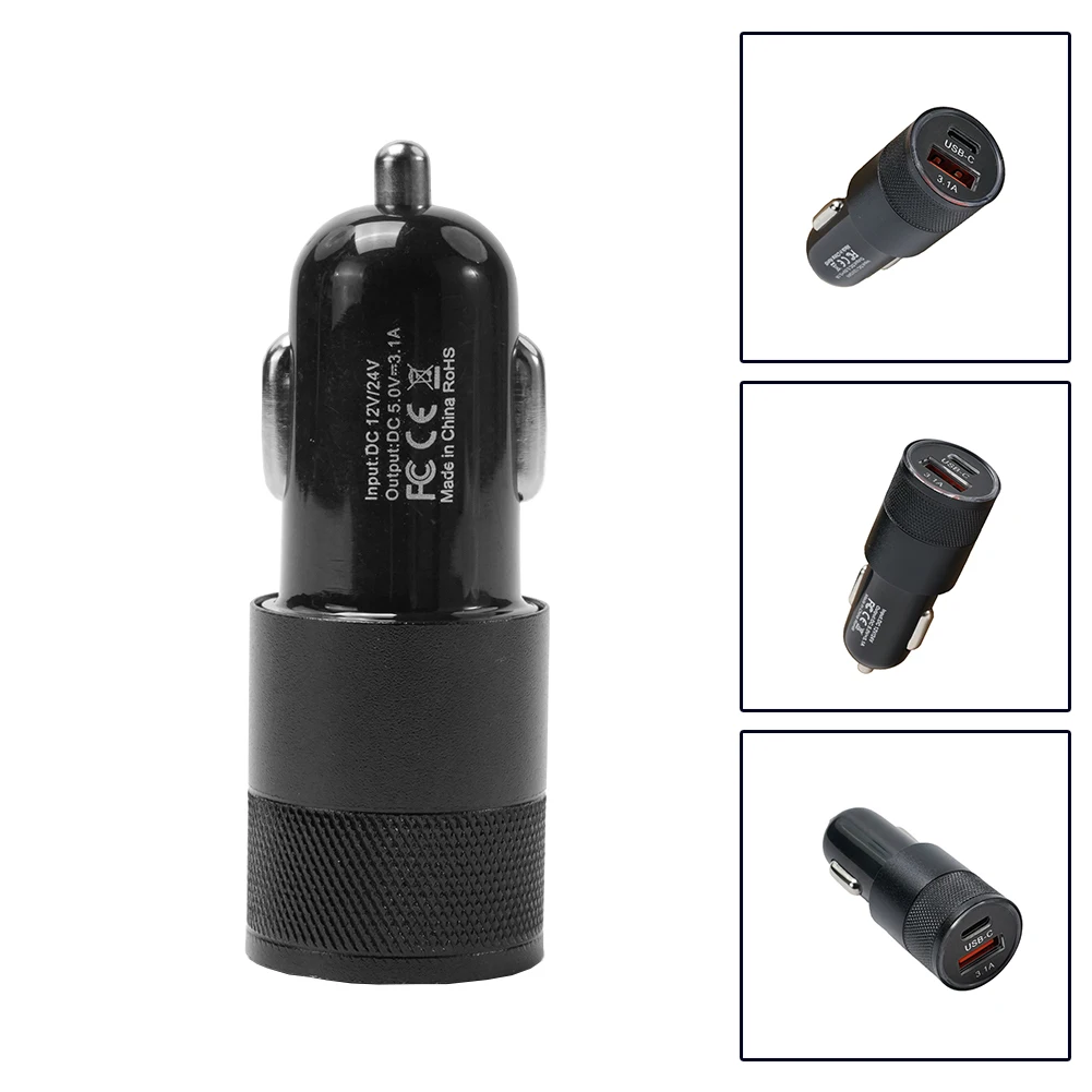 

66W USB Car Charger Quick Charge 3.0 Type C Fast Charging Phone Adapter Car Charger Auto Accessories