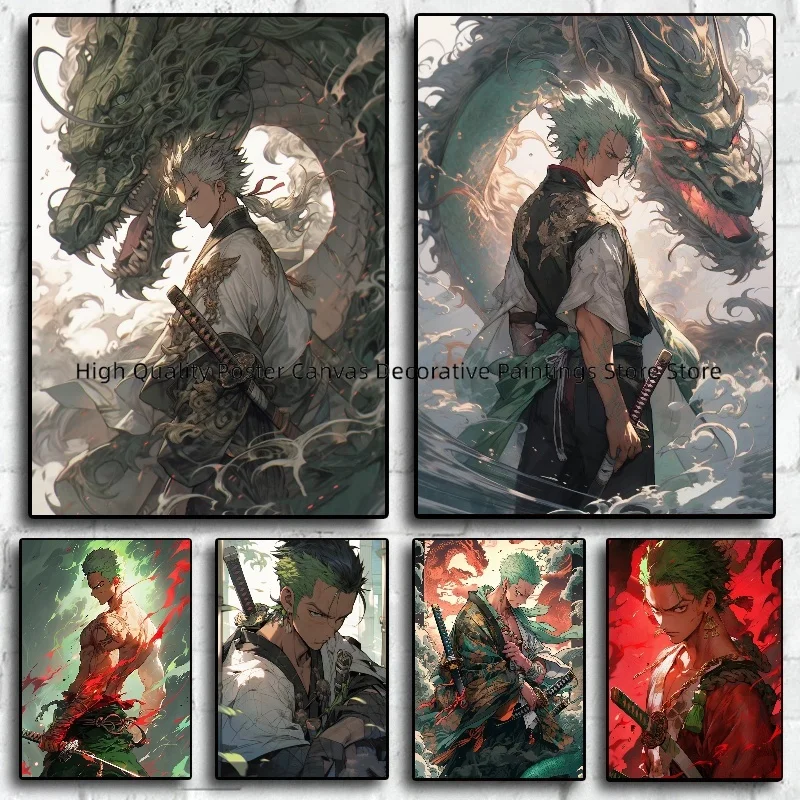 Classic Anime ONE PIECE Roronoa Zoro Art Posters and Prints Canvas Painting Living Room Home Decoration Gifts
Classic Anime ONE PIECE Roronoa Zoro Art Posters and Prints Canvas Painting Living Room Home Decoration Gifts