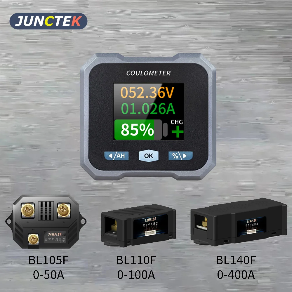 DC 10-100V 0-400A BL105F Battery Tester Coulomb Counter Meter Capacity Indicator Ammeter Voltmeter Bluetooth Battery Monitor
DC 10-100V 0-400A BL105F Battery Tester Coulomb Counter Meter Capacity Indicator Ammeter Voltmeter Bluetooth Battery Monitor