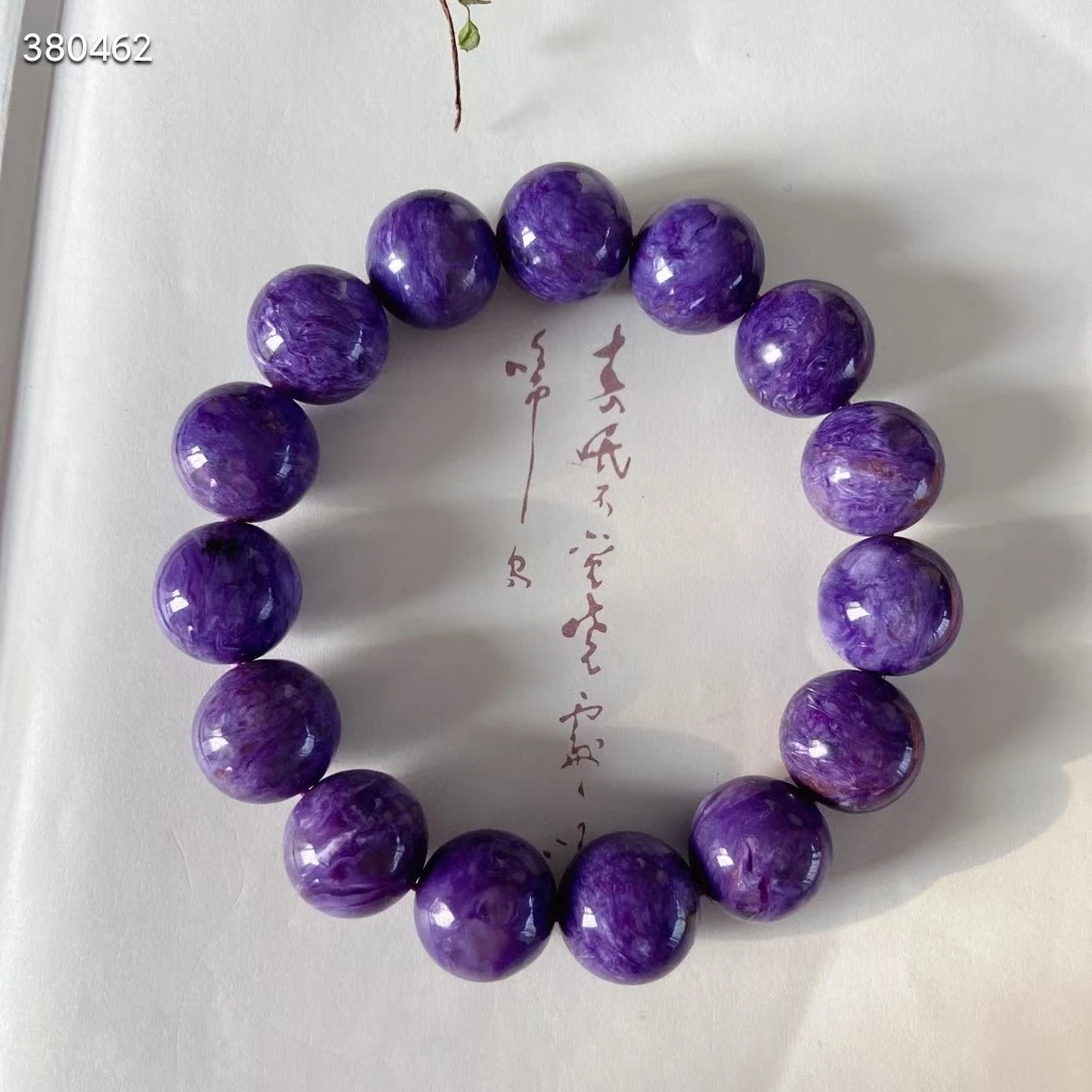 Natural Purple Charoite Gemstone Bracelet 15mm Charm Round Beads From Russia Fashion Stone For Women Men AAAAA
Natural Purple Charoite Gemstone Bracelet 15mm Charm Round Beads From Russia Fashion Stone For Women Men AAAAA