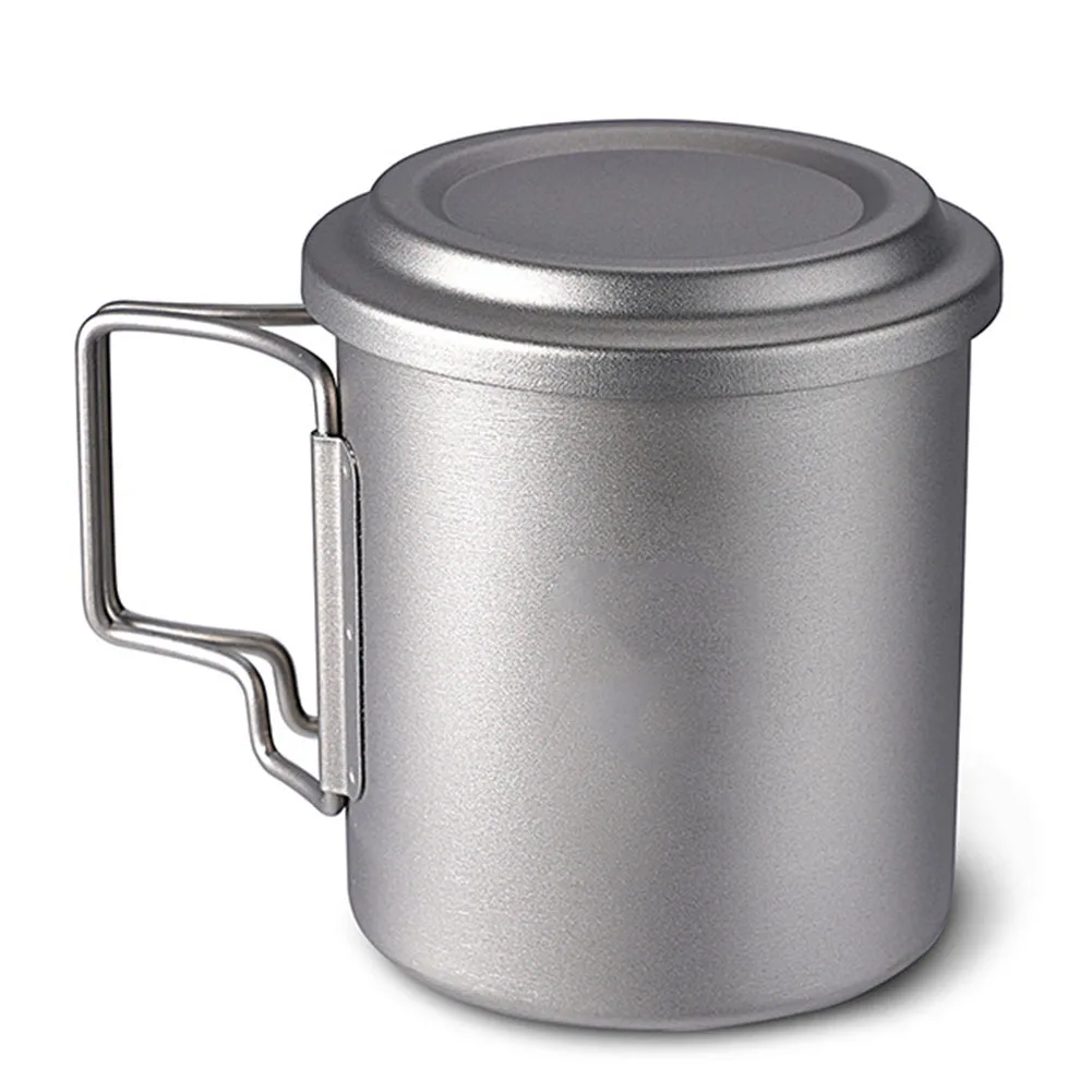 1pc Pure Titanium Tea Cup With Strainer Foldable Handle Easy Carrying Outdoor Camping Pure Titanium Mug Ultra-Light Water Cup
1pc Pure Titanium Tea Cup With Strainer Foldable Handle Easy Carrying Outdoor Camping Pure Titanium Mug Ultra-Light Water Cup