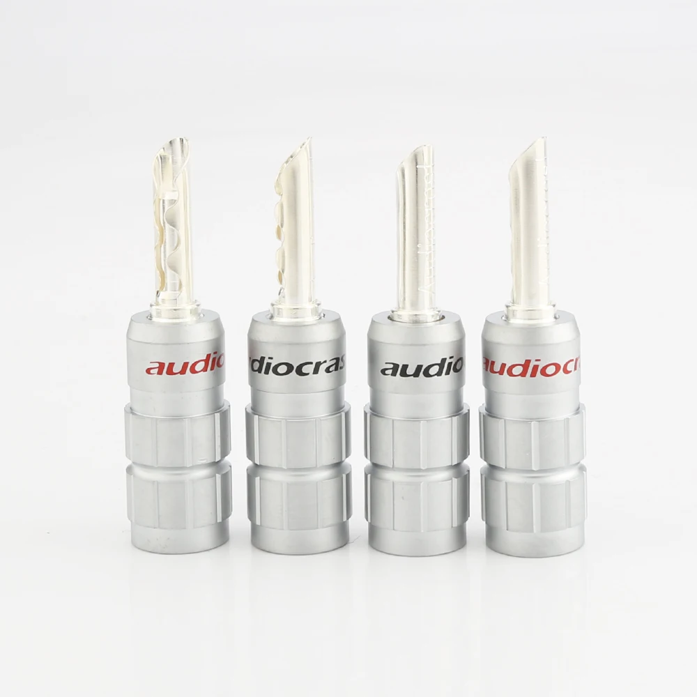 High Quality 638S Pure Silver Plated Audio Speaker Banana Plug BFA Banana plug for speaker cable Hi-Fi Amplifier Terminals
High Quality 638S Pure Silver Plated Audio Speaker Banana Plug BFA Banana plug for speaker cable Hi-Fi Amplifier Terminals