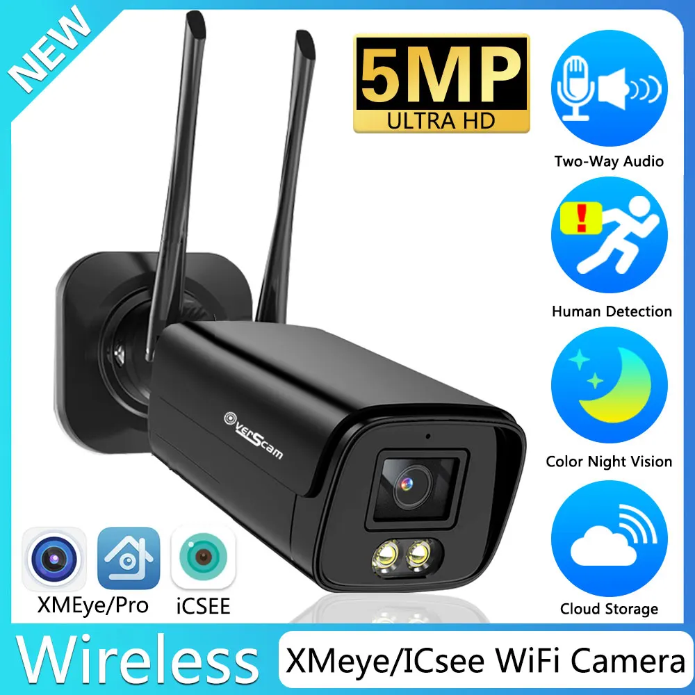 5MP 3MP Dual Light IP Camera Outdoor WiFi Home Security Camera Wireless Surveillance Bullet Waterproof Video HD Camara XMEye
5MP 3MP Dual Light IP Camera Outdoor WiFi Home Security Camera Wireless Surveillance Bullet Waterproof Video HD Camara XMEye