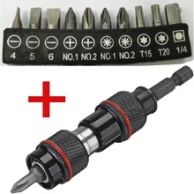 Magnetic Screwdriver Drill Bit Holder Angle Pivoting Bit Tip Holder Drive Guide Extension Adapter With 10Pcs Screwdriver
Magnetic Screwdriver Drill Bit Holder Angle Pivoting Bit Tip Holder Drive Guide Extension Adapter With 10Pcs Screwdriver