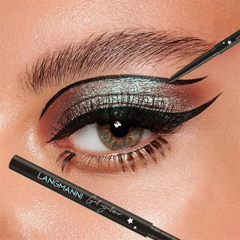 

Waterproof Eyeliner Gel Pencil Matte Silkworm Eyeliner Pen Black Brown Lasting Not Blooming Quick Drying Eye Liner Gel Makeup