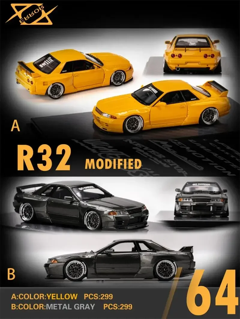 

404Error 1:64 Skyline R32 Rocket Bunny New Model Car