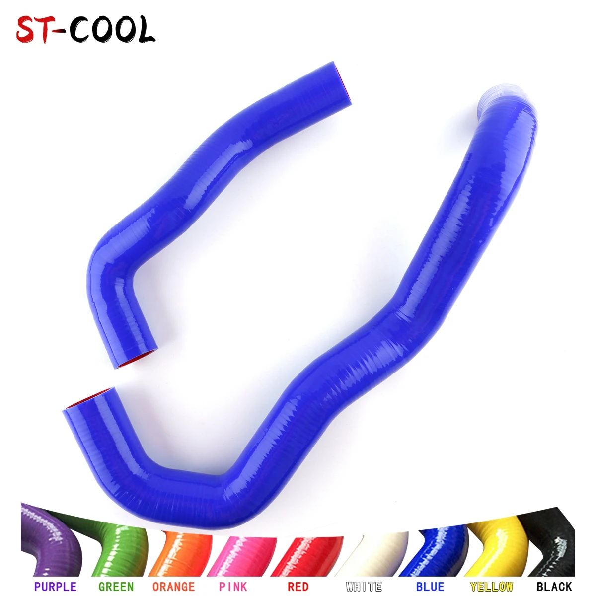 

For Ford F250 6.0L Diesel Twin Beam 2002-2007 2003 2004 2005 2006 Coolant Radiator Silicone Tube Hoses Pipe Kit 2Pcs 10 Colors