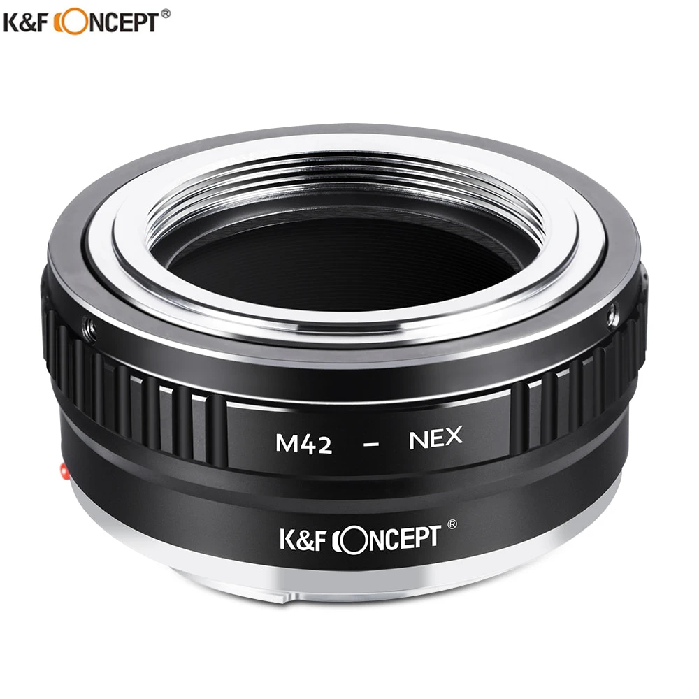 

K&F Concept High-precision for M42-NEX Lens Adapter for M42 Mount Lens to Sony E-Mount Camera NEX-5N NEX-5C NEX-C3