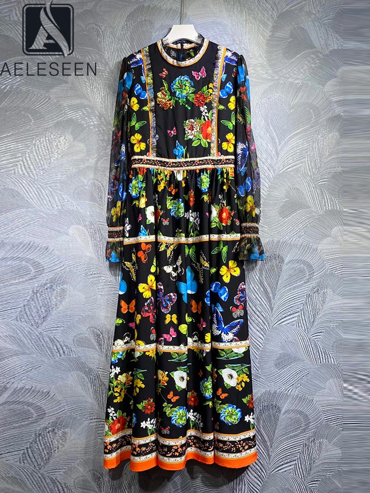 AELESEEN Bohemain Fashion Dress Women Lantern Sleeve Butterfly Flower Print Clorful Beading Crstal Lace Patchwork Long Party
AELESEEN Bohemain Fashion Dress Women Lantern Sleeve Butterfly Flower Print Clorful Beading Crstal Lace Patchwork Long Party