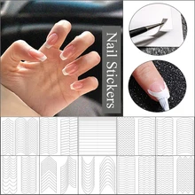 DIY French Manicure White Nails Sticker Stencil Tips Guide French Manicure Nail Decals Form Fringe DIY Sencil 3D Styling Tools
DIY French Manicure White Nails Sticker Stencil Tips Guide French Manicure Nail Decals Form Fringe DIY Sencil 3D Styling Tools