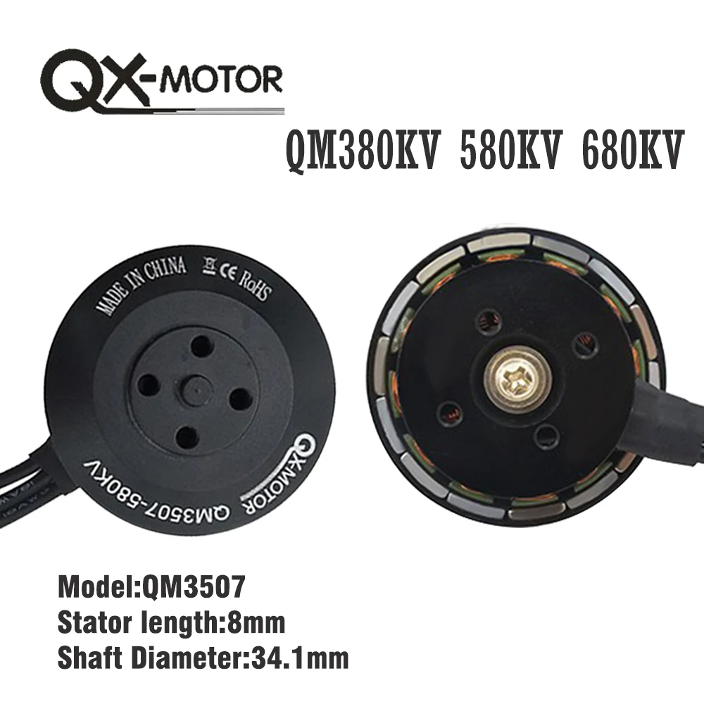 QX-MOTOR QM3507 Brushless Motor 3s 4s 6s 380KV 580KV 680KV 3507 3508 For RC Multirotor Quadcopter Hexa Accessories 
QX-MOTOR QM3507 Brushless Motor 3s 4s 6s 380KV 580KV 680KV 3507 3508 For RC Multirotor Quadcopter Hexa Accessories