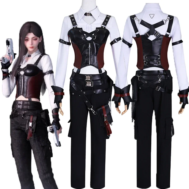 

Game Love and Deepspace Evol Miss Hunter Cosplay Costume Suits Adult Women Combat Uniform Vest Shirt Halloween Party Accessory