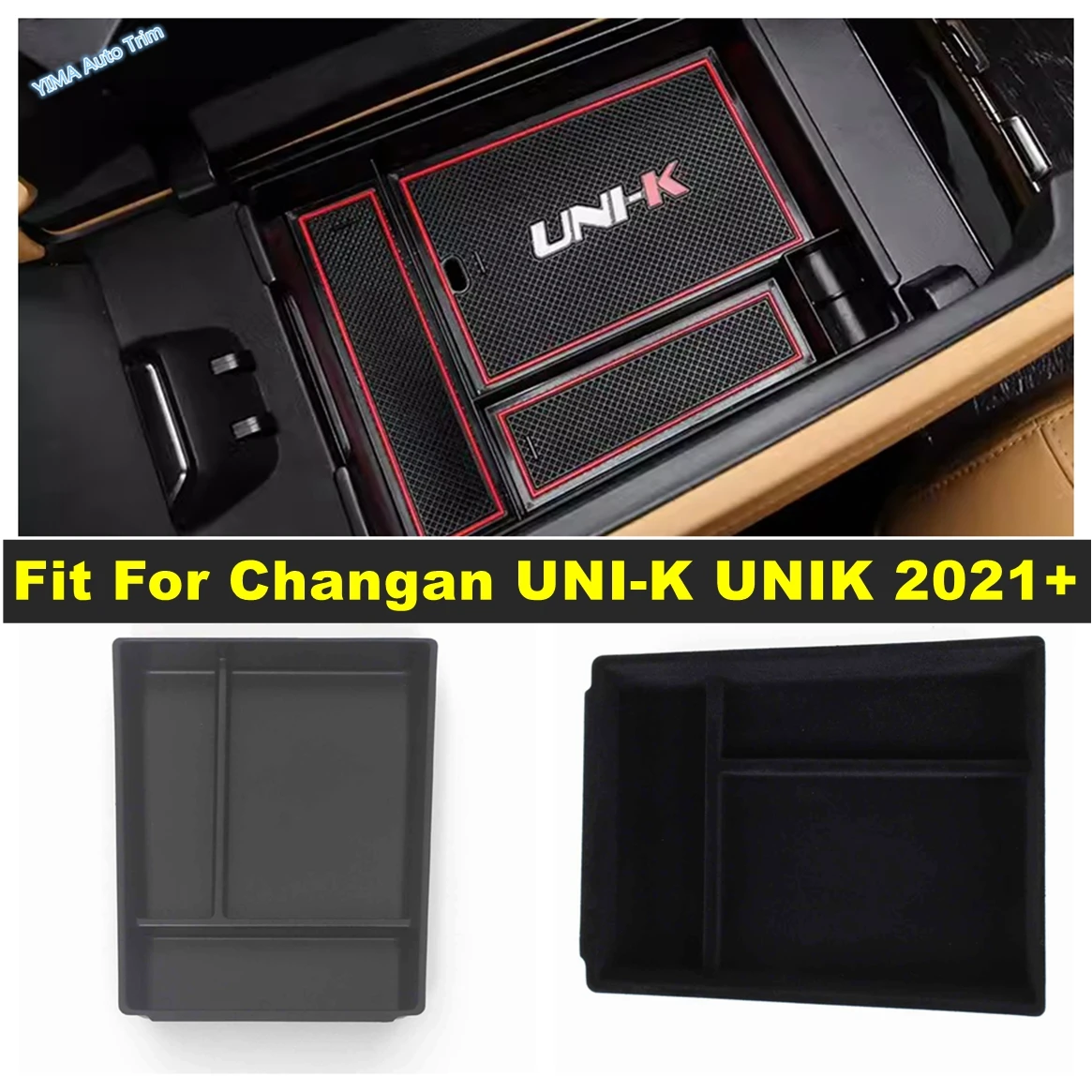 

Car Styling Center Console Organizer Storage Interior Armrest Storage Box Accessories Fit For Changan UNI-K UNIK 2021 - 2023