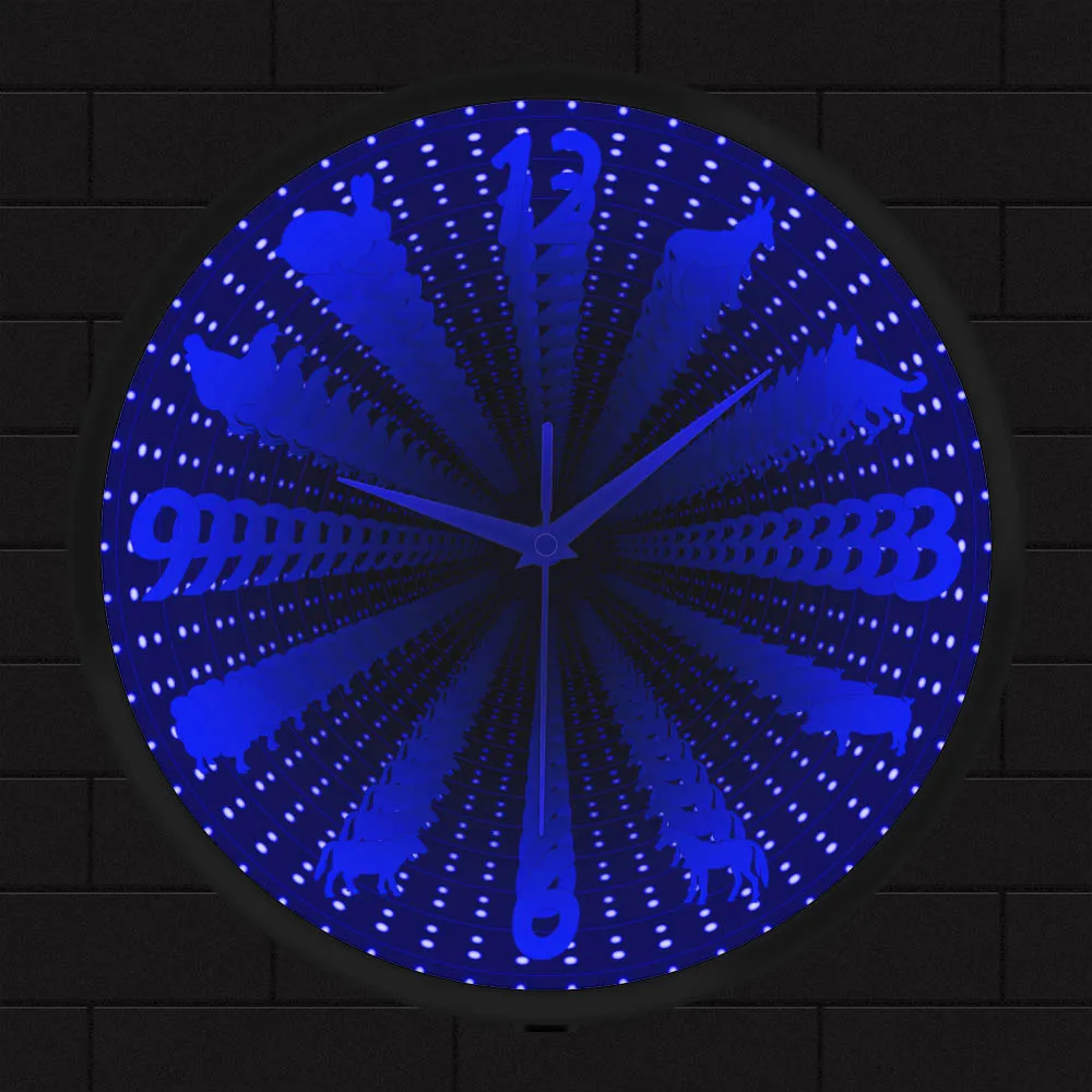 Farmhouse Animal Infinity Mirror Lighted Clock Poultry Country Style Home Decor Watch Night Light LED Infinity Mirror Wall Clock
Farmhouse Animal Infinity Mirror Lighted Clock Poultry Country Style Home Decor Watch Night Light LED Infinity Mirror Wall Clock