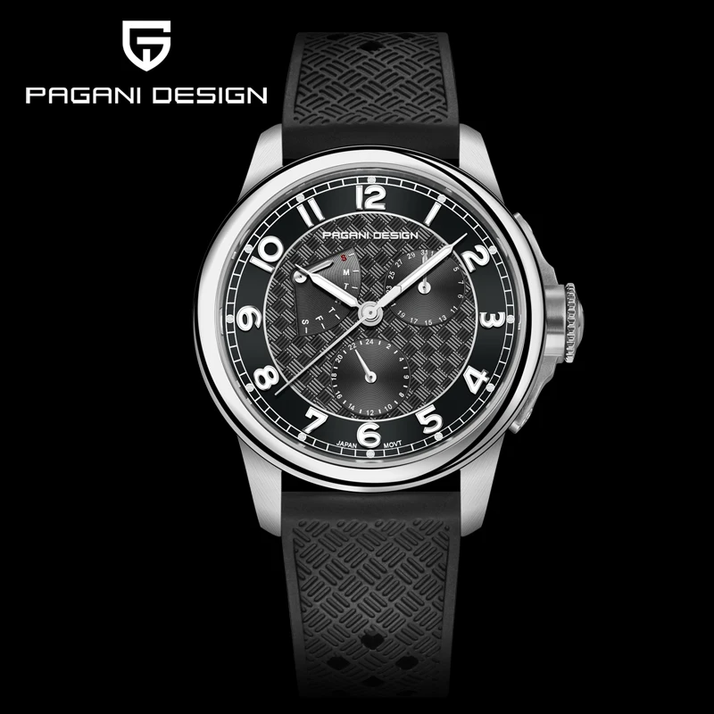 

PAGANI DESIGN 2024 New Men's Watches Luxury Quartz Watch Multifunction Sapphire Crystal Wristwatch Week Date 100M Waterproof