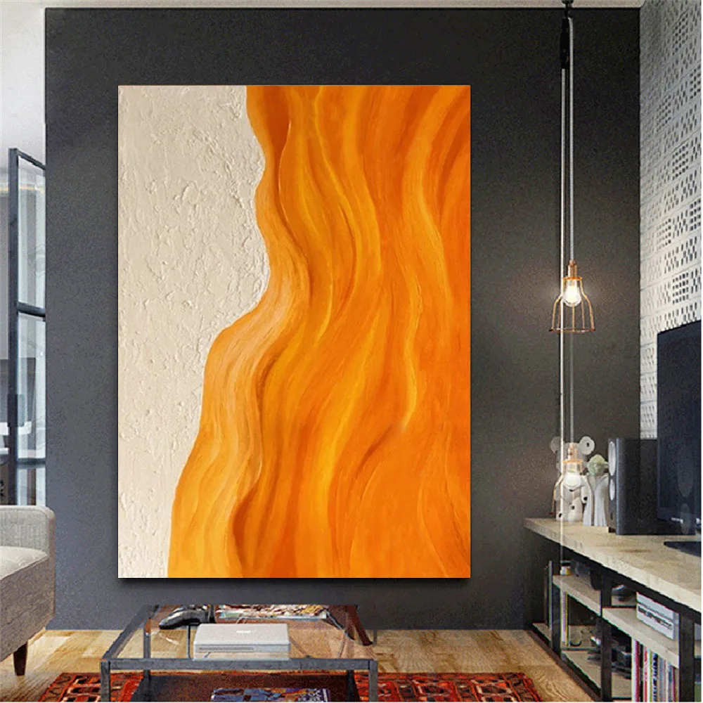 High Quality Knife Texture Orange Handmade Canvas Abstract Oil Painting Modern Fashion Home Decoration Art Wall Poster Porch
High Quality Knife Texture Orange Handmade Canvas Abstract Oil Painting Modern Fashion Home Decoration Art Wall Poster Porch