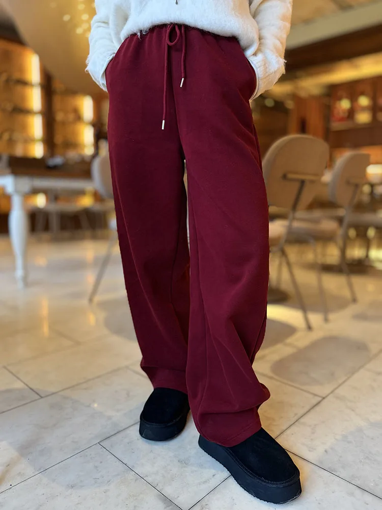 بنطلون رياضي نسائي من ستريمجيرل بلون أزرق ربيعي، واسع الساق وفضفاض مع حبل ربط، بنطلون قطني أحمر فضفاض للنساء بخصر عالٍ بنطلون رياضي نسائي من ستريمجيرل بلون أزرق ربيعي، واسع الساق وفضفاض مع حبل ربط، بنطلون قطني أحمر فضفاض للنساء بخصر عالٍ