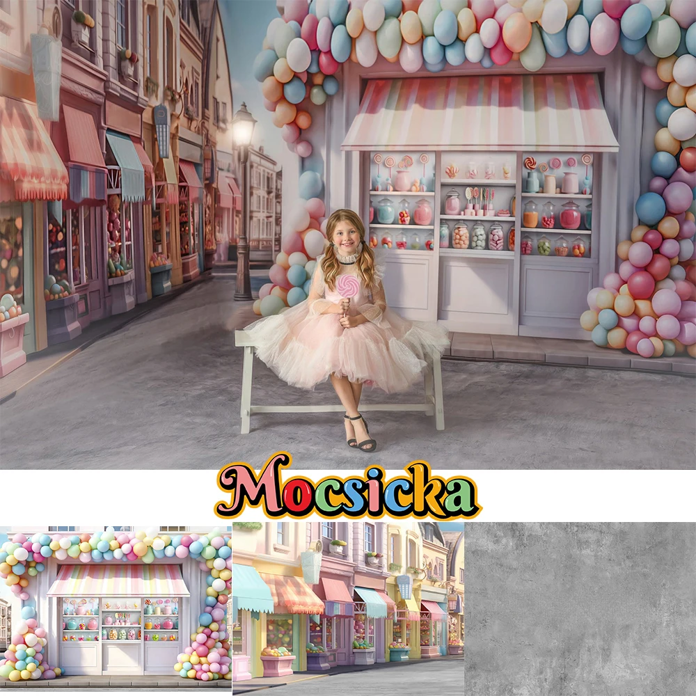 

Sweets Shop Photography Background Children Birthday Party Decoration Backdrop Supplies Baby Shower Cake Smash Studio Props