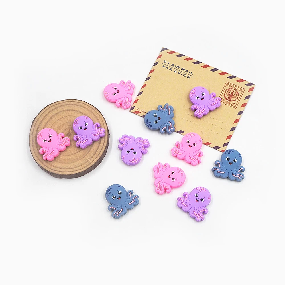 Chenkai 10PCS Octopus Focal Beads For Pen Beadable Pen Silicone Charms Character Beads For Pen Making DIY Baby Pacifier Chains
Chenkai 10PCS Octopus Focal Beads For Pen Beadable Pen Silicone Charms Character Beads For Pen Making DIY Baby Pacifier Chains