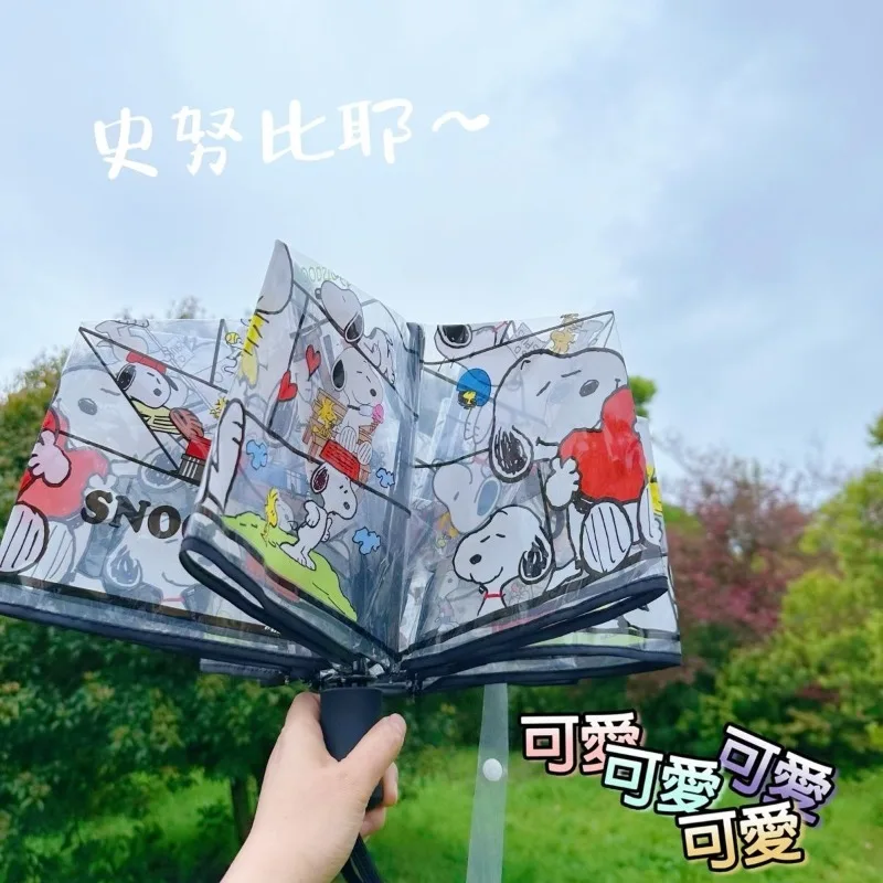 New transparent umbrella cartoon Snoopy, high-looking, simple, thickened and reinforced without blocking the line of sight
New transparent umbrella cartoon Snoopy, high-looking, simple, thickened and reinforced without blocking the line of sight