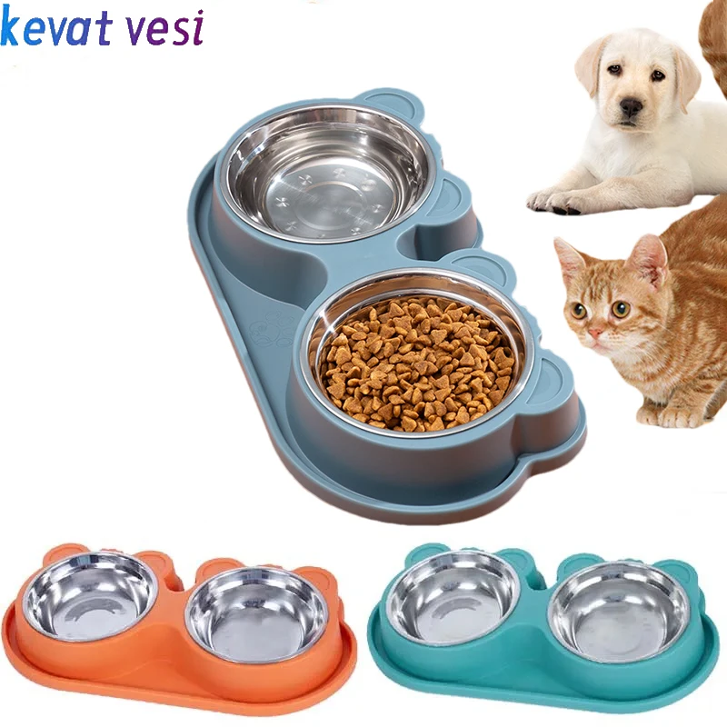 Double Dog Bowls Stainless Steel Durable Pet Feeding Drinking Feeder Removable Washable Dogs Cats Feeding Bowl Pet Supplies
Double Dog Bowls Stainless Steel Durable Pet Feeding Drinking Feeder Removable Washable Dogs Cats Feeding Bowl Pet Supplies