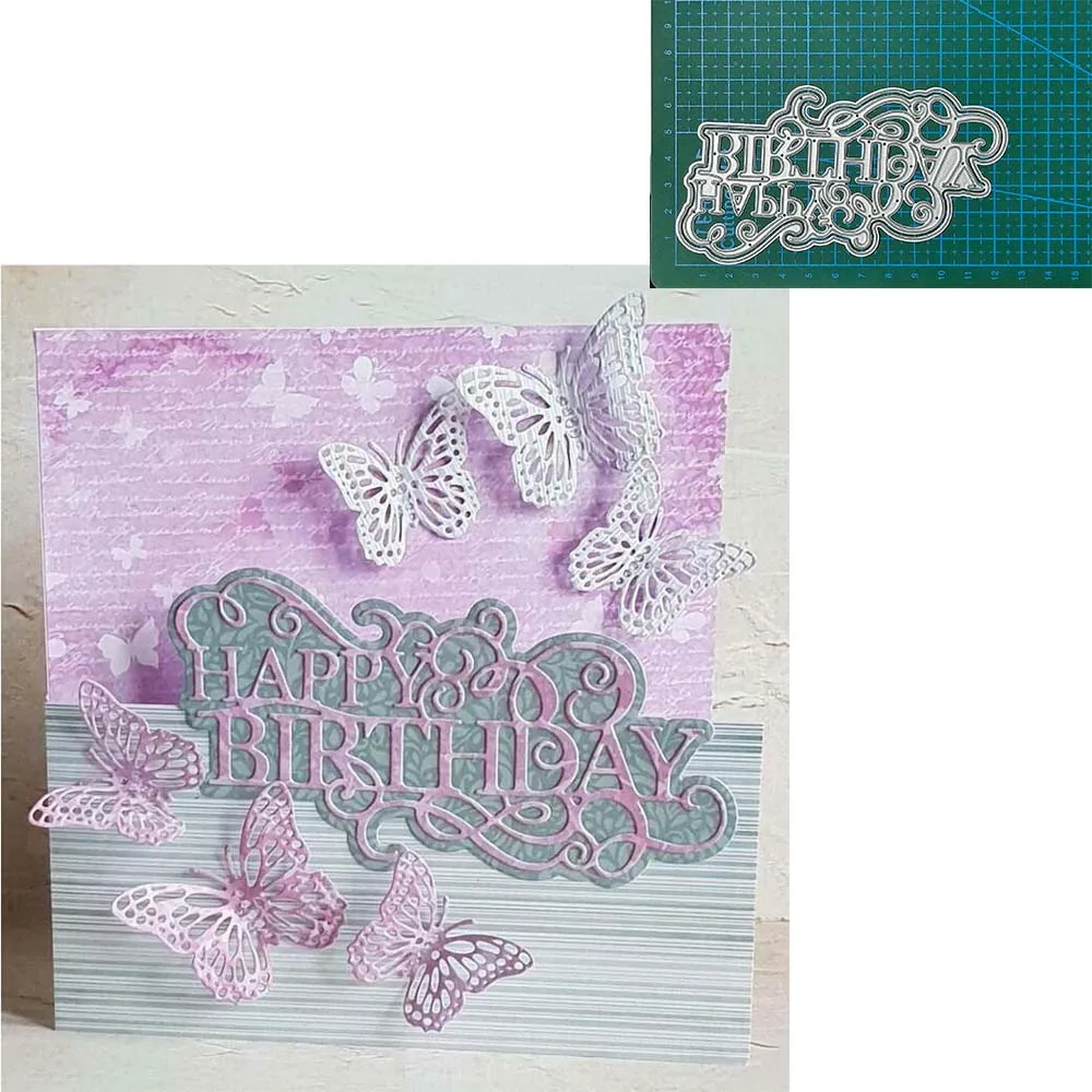 Embossing Mold Metal Cutting Dies Mold Happy Birthday Letters Scrapbook Paper Craft Knife Mould Blade Punch Stencils Dies 
Embossing Mold Metal Cutting Dies Mold Happy Birthday Letters Scrapbook Paper Craft Knife Mould Blade Punch Stencils Dies