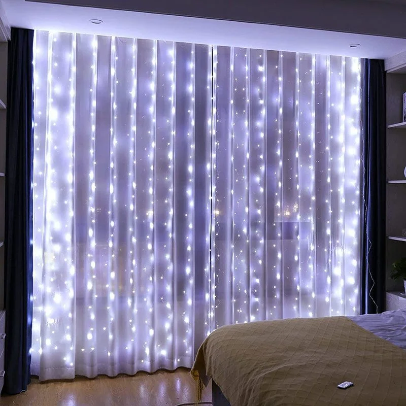 6x3M LED Fairy Lights Garland Led Festoon Curtain Lamp Remote Control USB Curtains String Lights Christmas Decoration for Home
6x3M LED Fairy Lights Garland Led Festoon Curtain Lamp Remote Control USB Curtains String Lights Christmas Decoration for Home