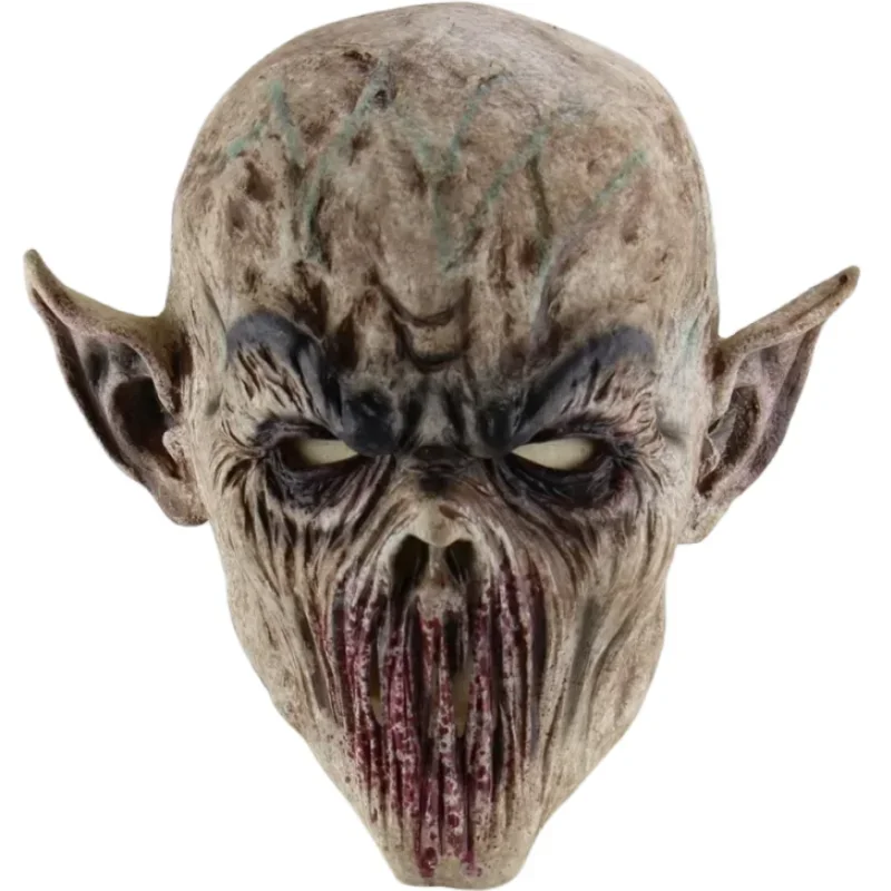 

Halloween Scary Zombie Devil Mask Alien Cosplay Killer Fork Monster Creepy Biochemical Vampire Costumer Party Props for adults