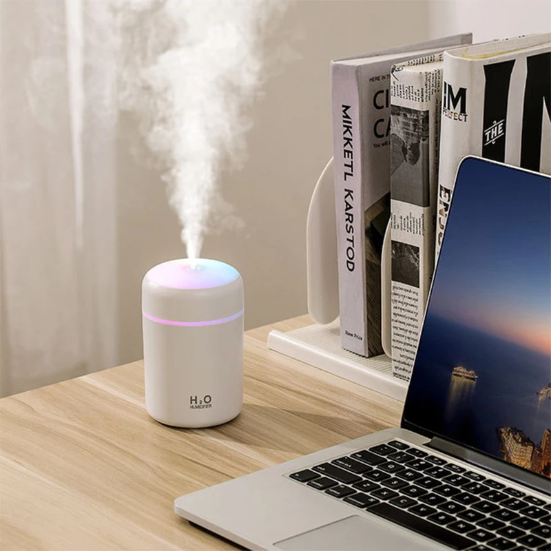 

Ultrasonic air humidifier essential oil diffuser aromatherapy machine car air freshener household colorful LED atomizer