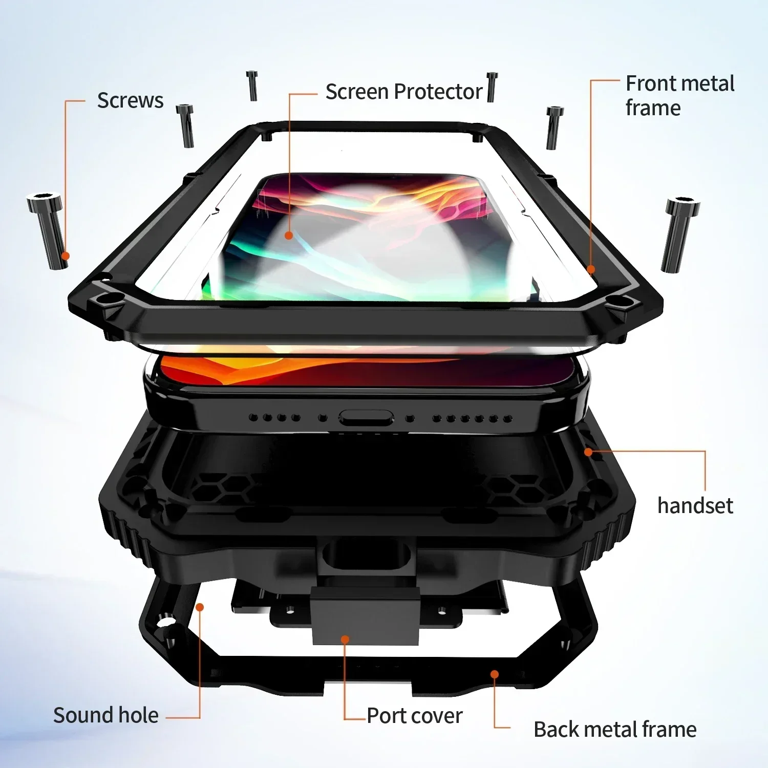 Original R-JUST Metal Armor For iphone 15 Pro Max Cover 15 Plus Case Heavy Duty Silicone Military Grade Coque Built-in Protector
Original R-JUST Metal Armor For iphone 15 Pro Max Cover 15 Plus Case Heavy Duty Silicone Military Grade Coque Built-in Protector