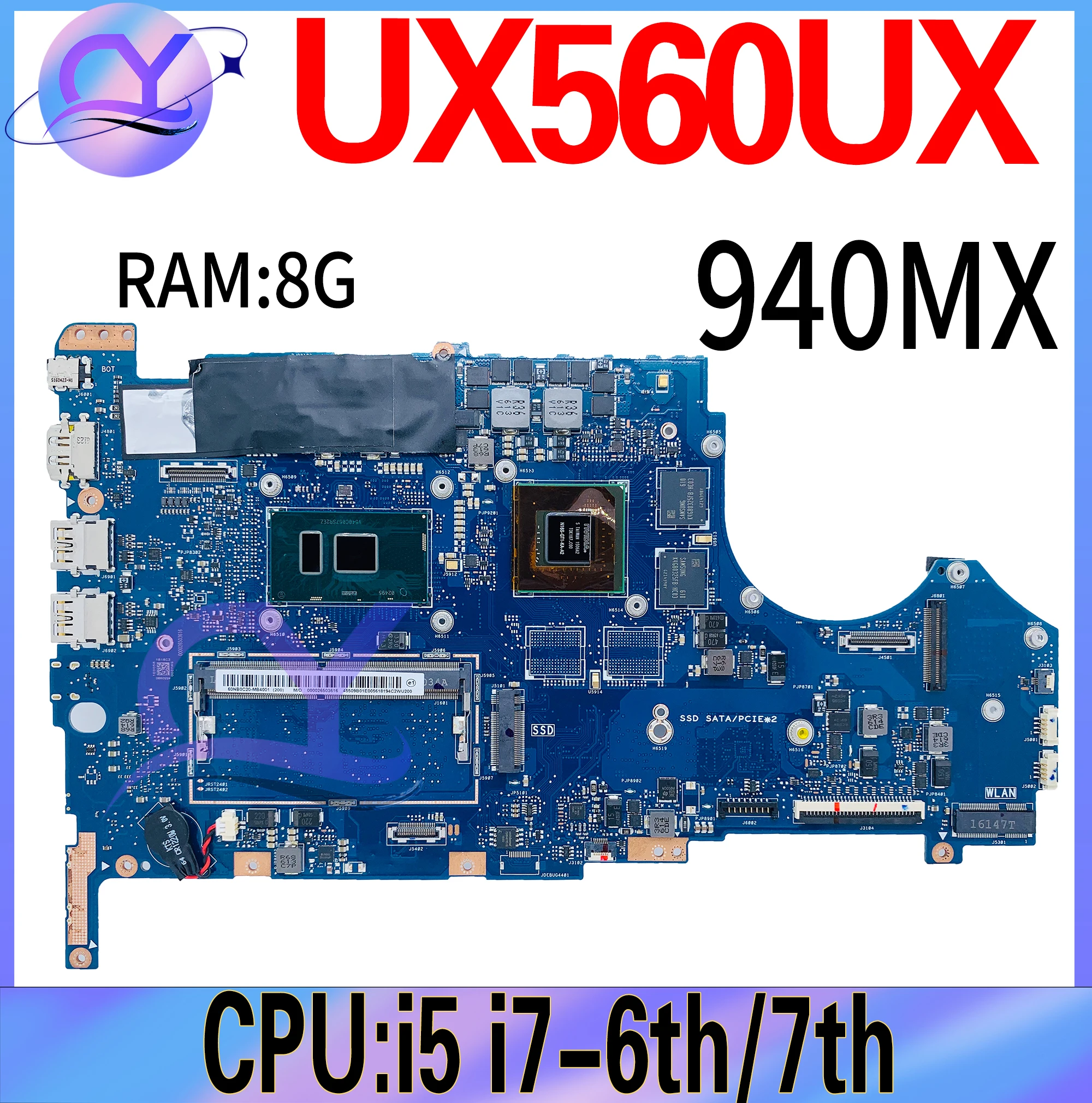 Материнская плата для ноутбука ASUS ZenBook Flip UX560U UX560UX UX560UQ Q524UQ Q534U Q534UX Q534UQ
Материнская плата для ноутбука ASUS ZenBook Flip UX560U UX560UX UX560UQ Q524UQ Q534U Q534UX Q534UQ