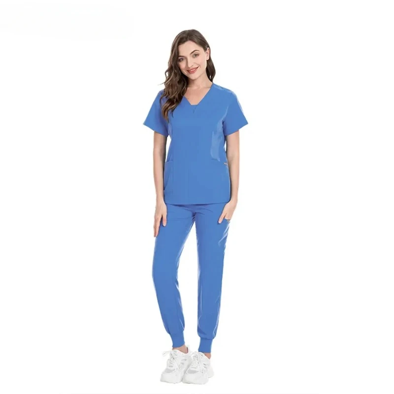 New Fashion Scrub Suits Hospital Uniform Set Solid Color Unisex Surgical Gown Pocket V-neck Scrubs Set for Women Joggers
New Fashion Scrub Suits Hospital Uniform Set Solid Color Unisex Surgical Gown Pocket V-neck Scrubs Set for Women Joggers