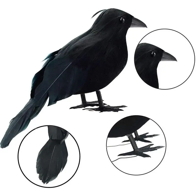 6 Pcs Halloween Crow Decorations Realistic Handmade Crow Black Feather CrowHalloween Crow Decoration For Outdoor And Indoor
6 Pcs Halloween Crow Decorations Realistic Handmade Crow Black Feather CrowHalloween Crow Decoration For Outdoor And Indoor