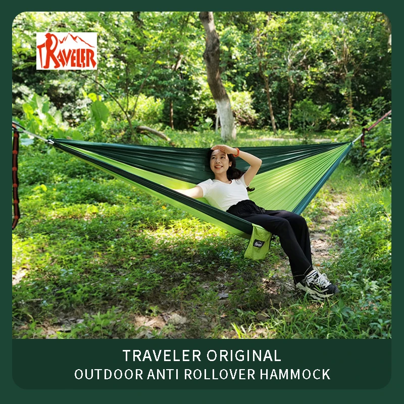 TRAVELER Hammock Outdoor Camping Parachute Cloth Single and Double Park Camping High Load-bearing Dormitory Swing Hammock
TRAVELER Hammock Outdoor Camping Parachute Cloth Single and Double Park Camping High Load-bearing Dormitory Swing Hammock