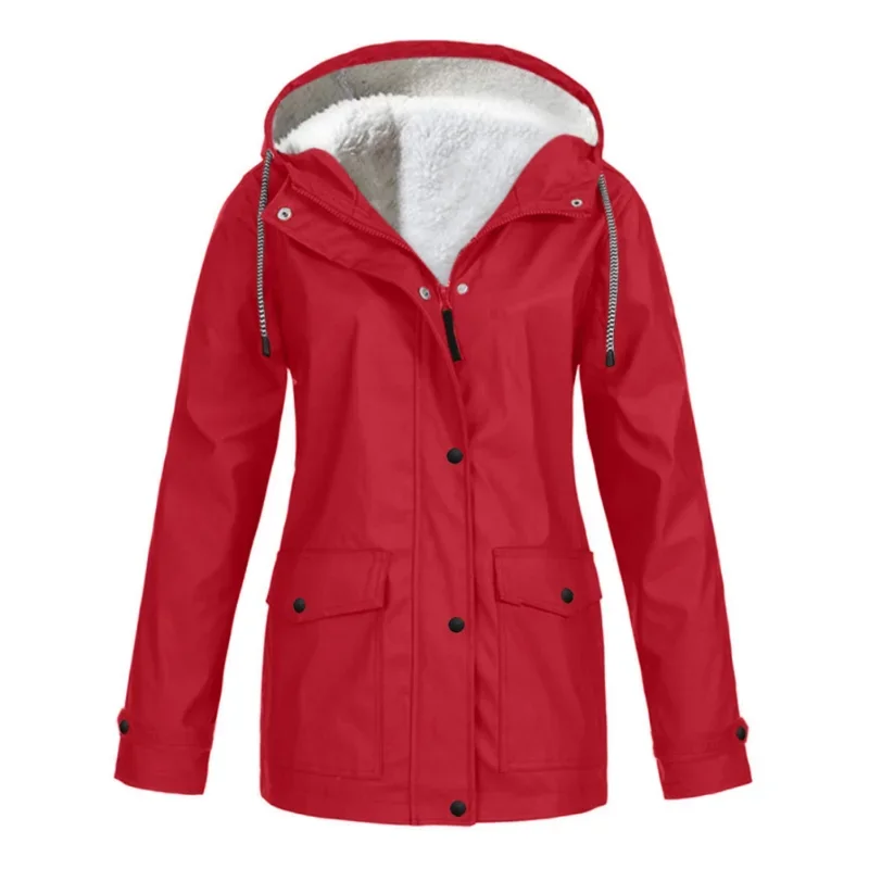 Outdoor Jacket Windproof Waterproof Mountaineering Tied Wais Women's Autumn and Winter Fleece Warmt Hooded Jackets for Women
Outdoor Jacket Windproof Waterproof Mountaineering Tied Wais Women's Autumn and Winter Fleece Warmt Hooded Jackets for Women