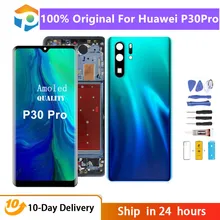 

6.47" Original OLED Display For Huawei P30 Pro LCD Touch Screen Digitizer Assembly With Frame with Fingerprint L29 L09 AL00