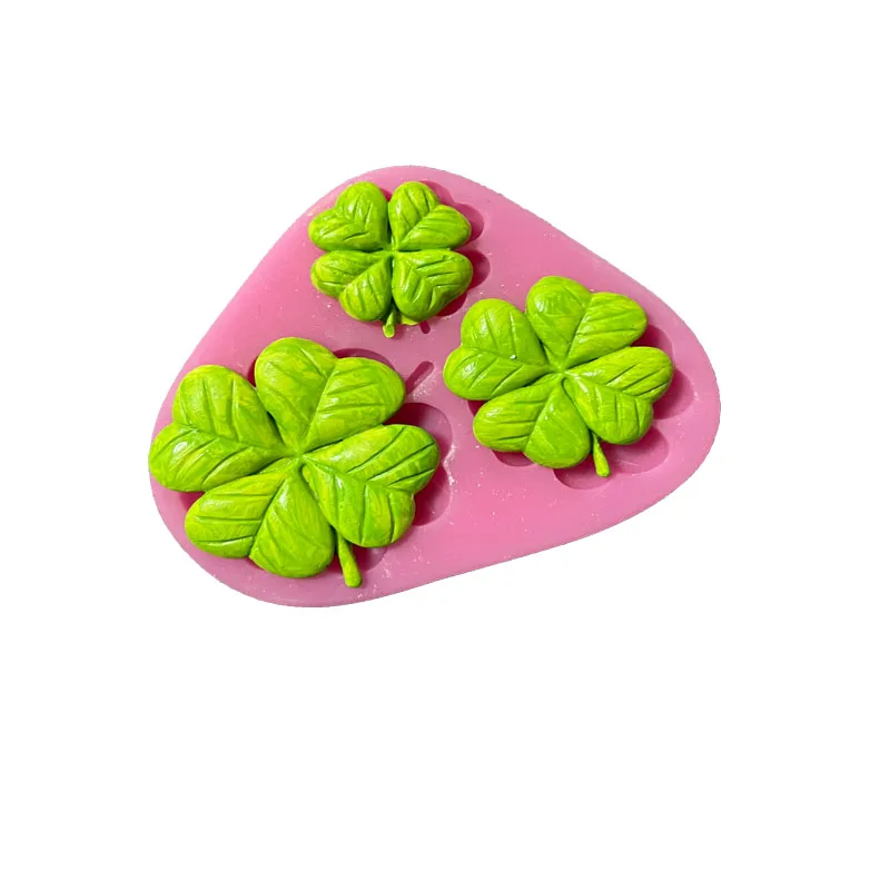 

Clover Lucky Grass Silicone Sugar Turning Mold Cake Chocolate Decoration Manual Soap Aromatherapy Gypsum Mold