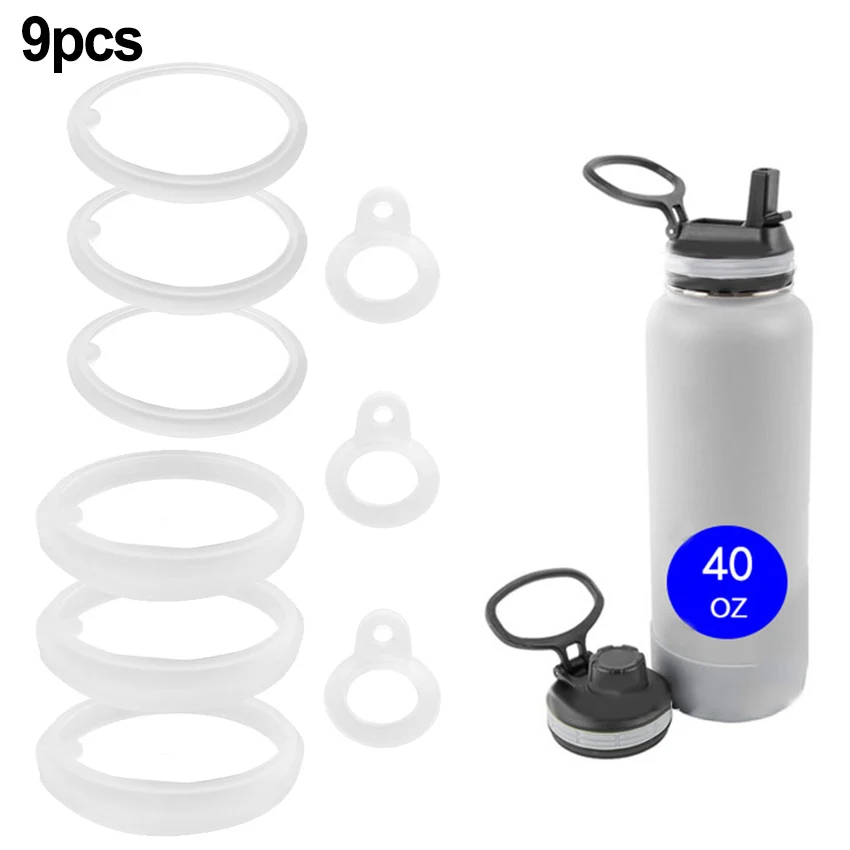 9pcs Double Wall Water Bottle Cap Gasket Replacements For 40oz Water Bottles Safety Seal Prevents Leaks Cup Accessories
9pcs Double Wall Water Bottle Cap Gasket Replacements For 40oz Water Bottles Safety Seal Prevents Leaks Cup Accessories