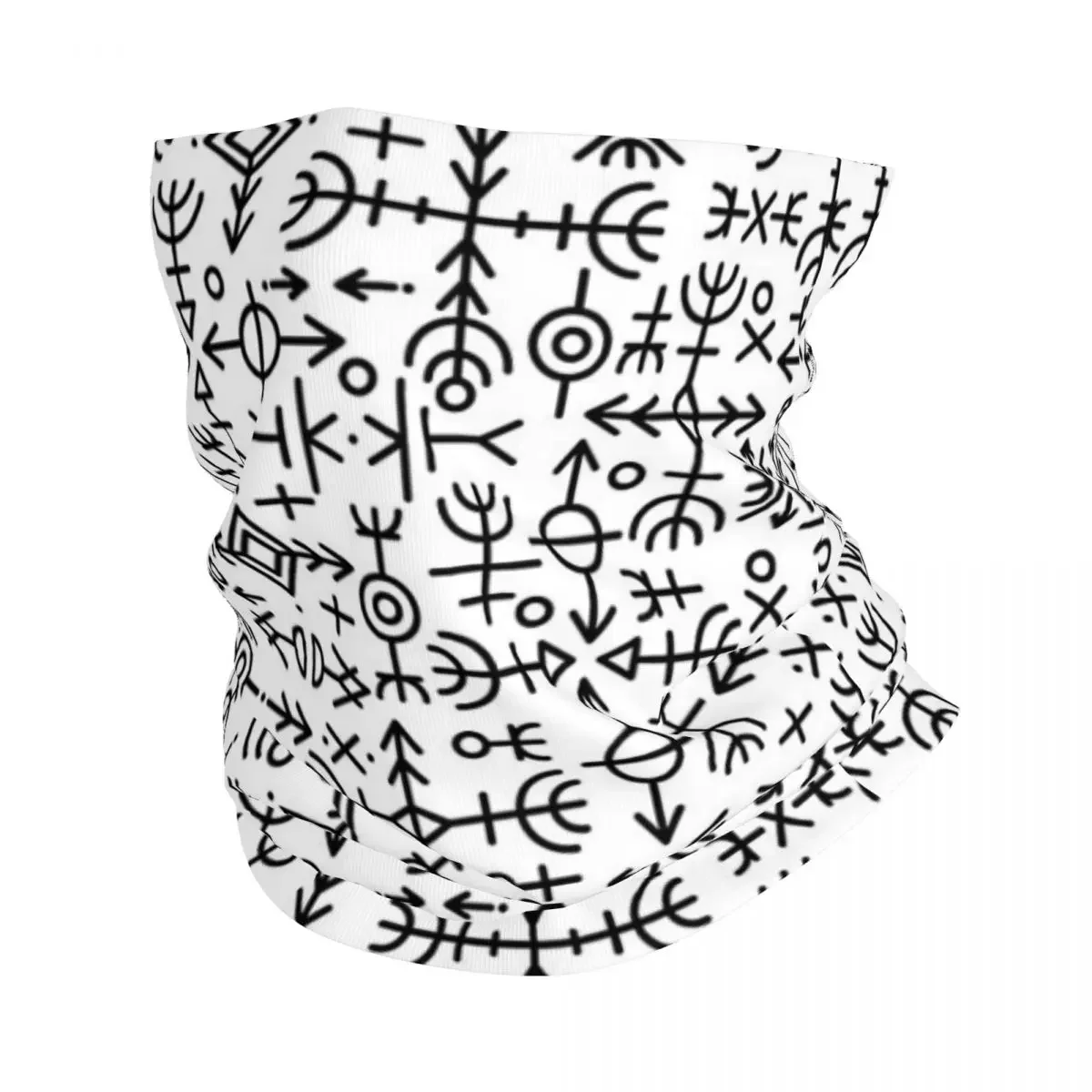 

Viking Runes Bandana Neck Gaiter Printed Nores Mythology Mask Scarf Cycling Outdoor Sports for Men Women Adult Breathable