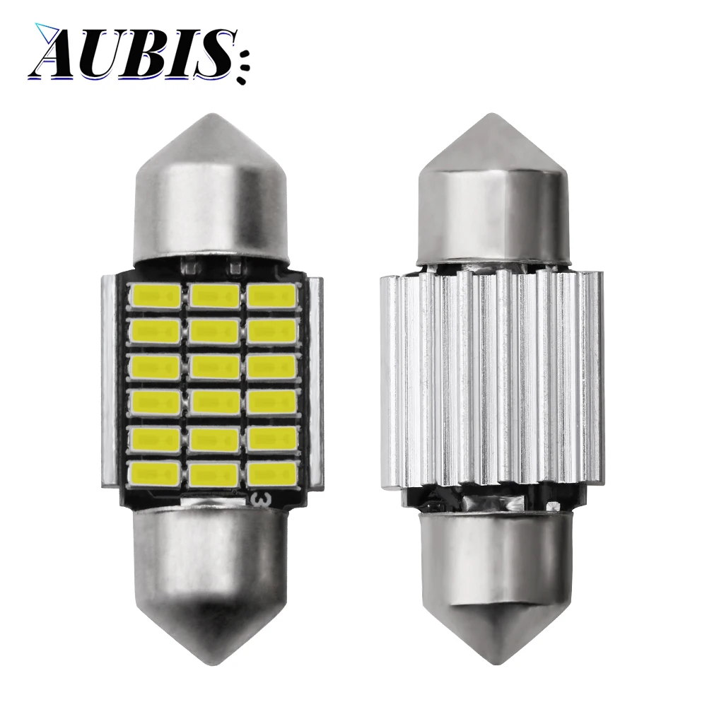 

1/2X C5W C10W Car LED Bulb Festoon 31mm 36mm 39mm 41mm Canbus 3014 18SMD Auto interior Reading Light Dome Map License Plate lamp