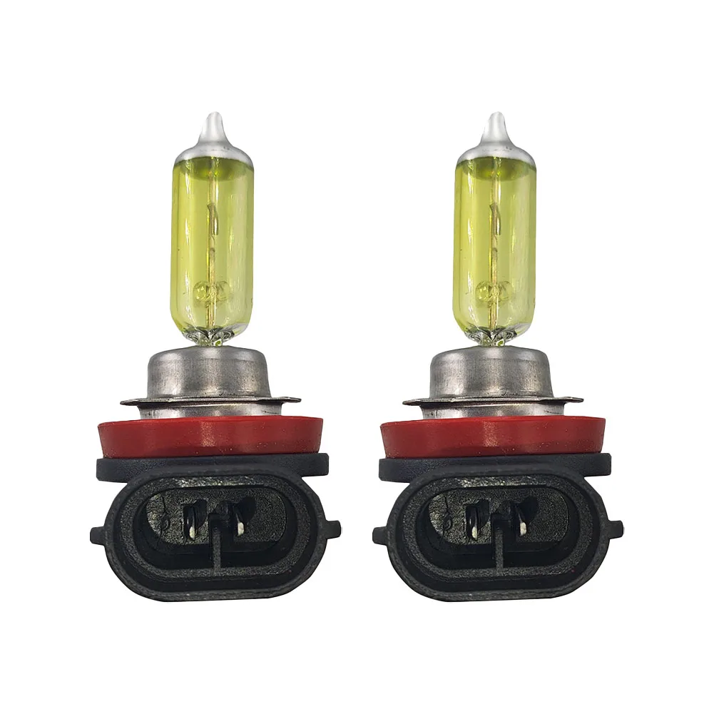 

Halogen Bulb Headlights 360 Degrees Aluminum Alloy Replacement Simple Design YellowDaytime Running Light Brand New