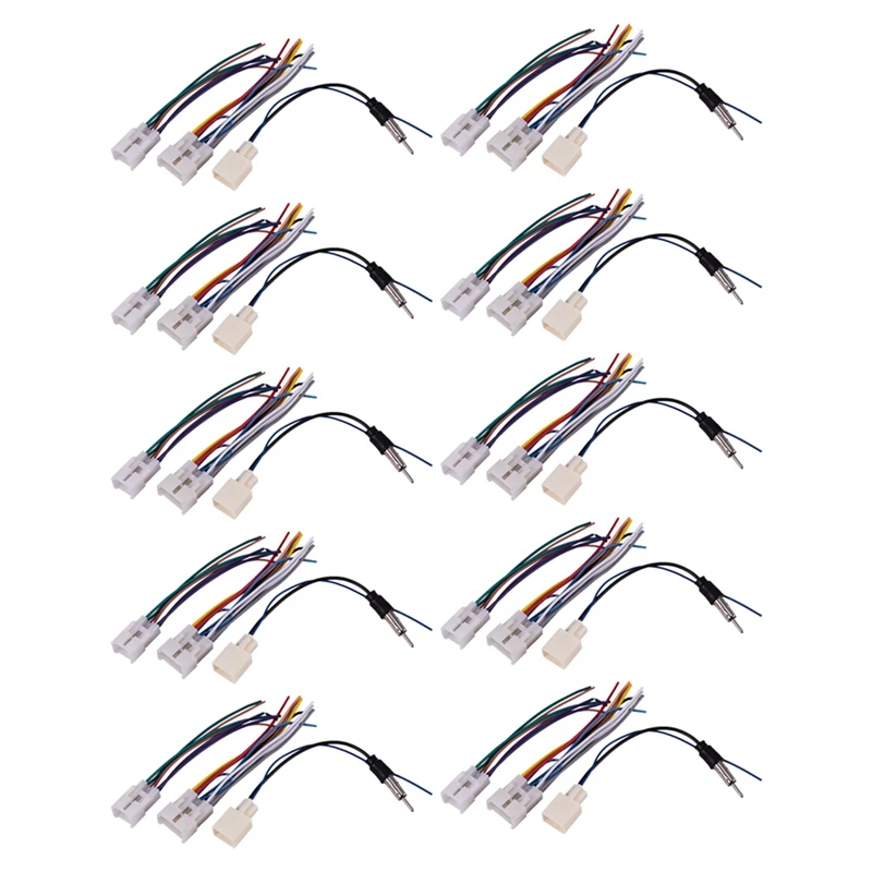20X Car Stereo CD DVD Wiring Harness For TOYOTA With Antenna Adapter Cable
20X Car Stereo CD DVD Wiring Harness For TOYOTA With Antenna Adapter Cable