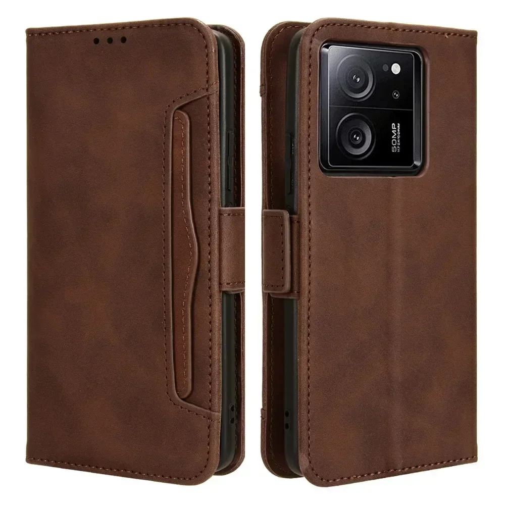 

Luxury Case for Xiaomi 13T Pro Mi 14 Ultra 5G Flip Cover Leather Card Wallet Shell Redmi Note 13 Pro Plus C Note13 4G Book Funda