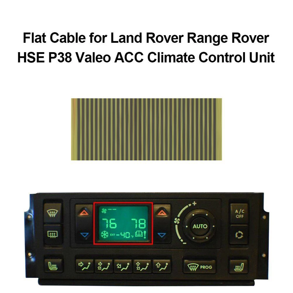 1Pcs Flat Cable For Range Rover HSE P38 A/C Heater Climate Temp Control AWR5051 LCD Display Ribbon Cable Flat LCD Connector
1Pcs Flat Cable For Range Rover HSE P38 A/C Heater Climate Temp Control AWR5051 LCD Display Ribbon Cable Flat LCD Connector