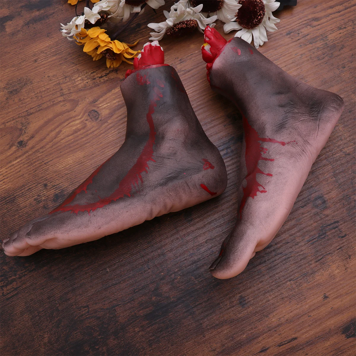 Severed Leg Fake Foot Artificiales Para Decoracion Halloween Scary Decorations Hand
Severed Leg Fake Foot Artificiales Para Decoracion Halloween Scary Decorations Hand
