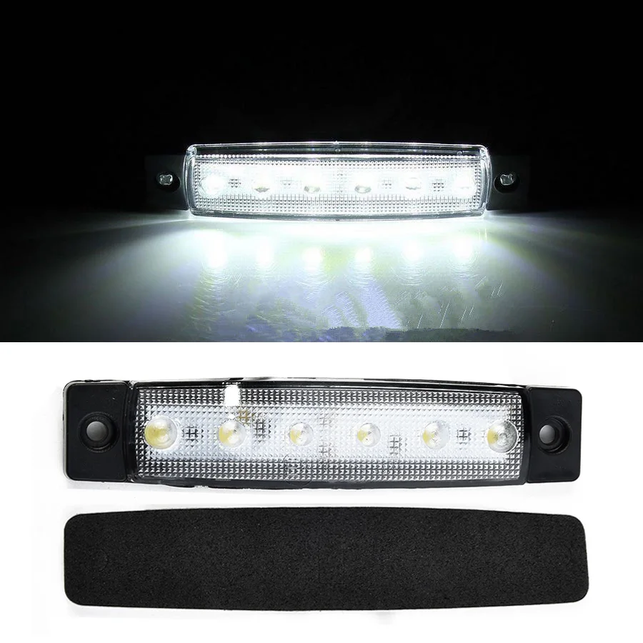 1pc White 12V 6LED Side Marker Light For Trailer Truck Boat/BUS Lorries Indicator RV Lamp Car Lights With 28cm Wire
1pc White 12V 6LED Side Marker Light For Trailer Truck Boat/BUS Lorries Indicator RV Lamp Car Lights With 28cm Wire