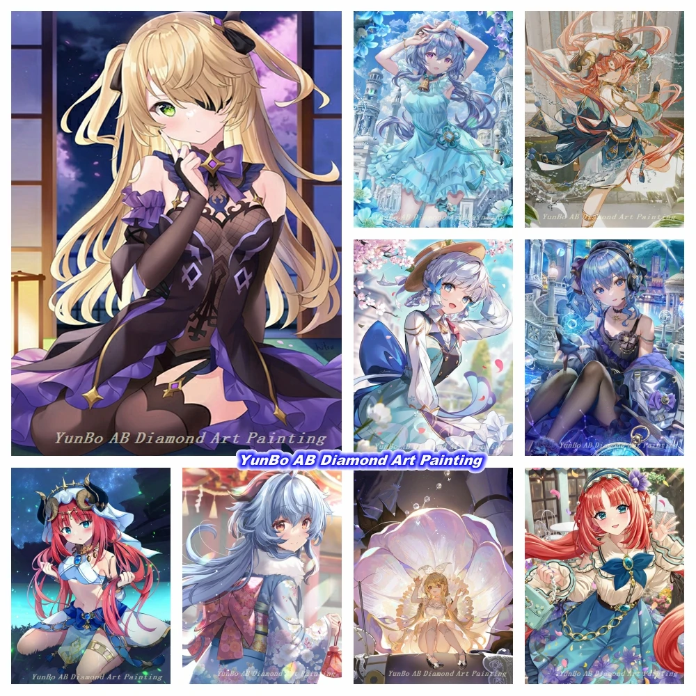 Genshin Impact Anime Manual Gril DIY AB Drill Diamond Painting Embroidery Cross Stitch Kit Art Rhinestone Mosaic Home Decor Gift
Genshin Impact Anime Manual Gril DIY AB Drill Diamond Painting Embroidery Cross Stitch Kit Art Rhinestone Mosaic Home Decor Gift