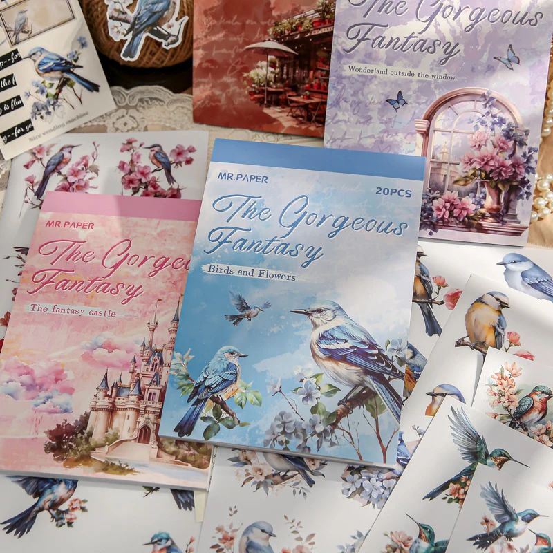 20 Sheets The Gorgeous Fantasy Series Vintage Flower Character Sticker Book Creative DIY Journal Collage Decor Stationery
20 Sheets The Gorgeous Fantasy Series Vintage Flower Character Sticker Book Creative DIY Journal Collage Decor Stationery